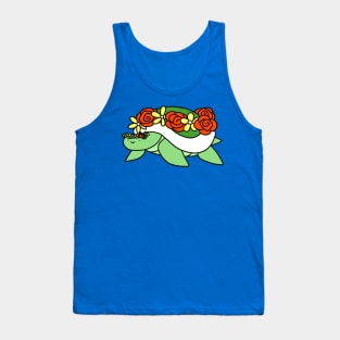 Flower Crown Turtle Tank Top